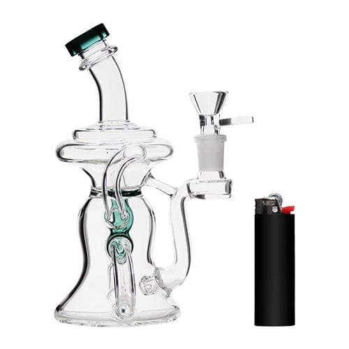 Eightvape Alternatives 7" Glass Recycler w/ Color Accents