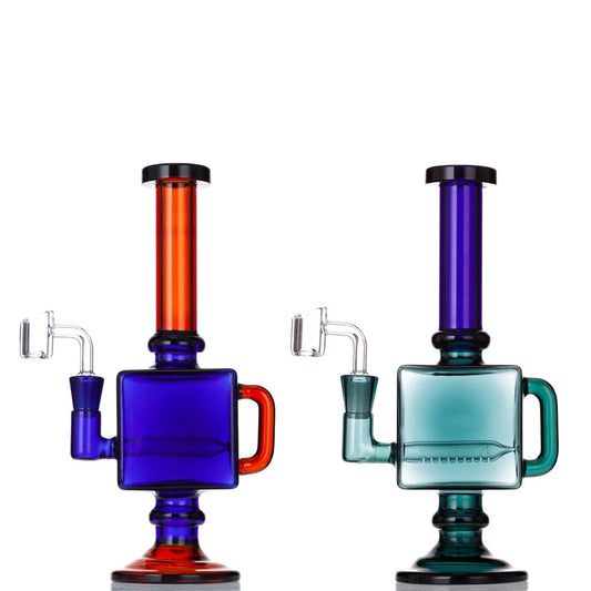 Eightvape Alternatives 9.5" Square Recycler Dab Rig (Full Color)