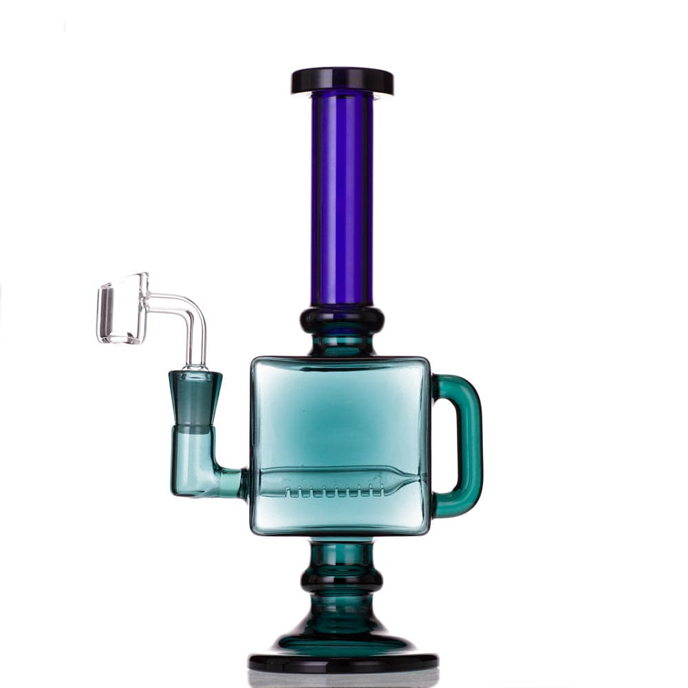 Eightvape Alternatives 9.5" Square Recycler Dab Rig (Full Color)
