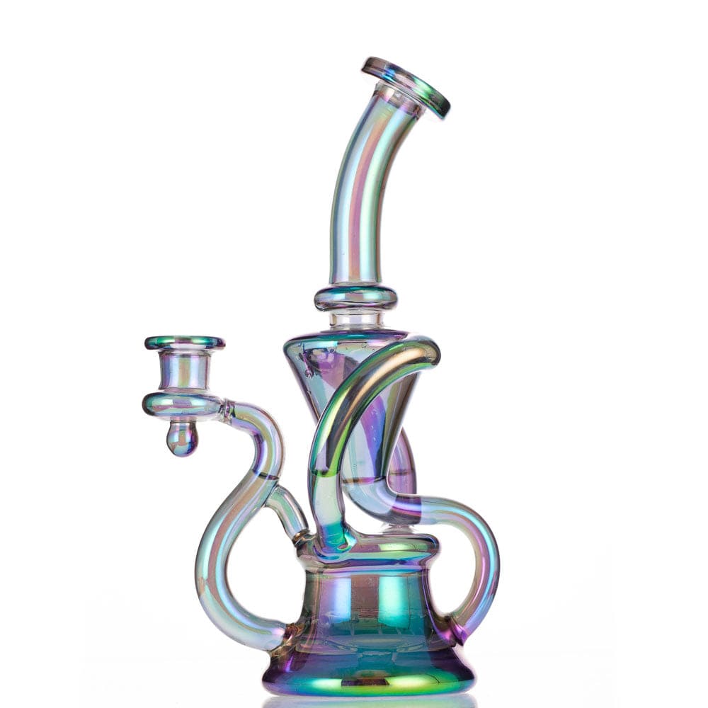 Eightvape Alternatives 9" Glass Recycler w/ Slitted Disc Perc