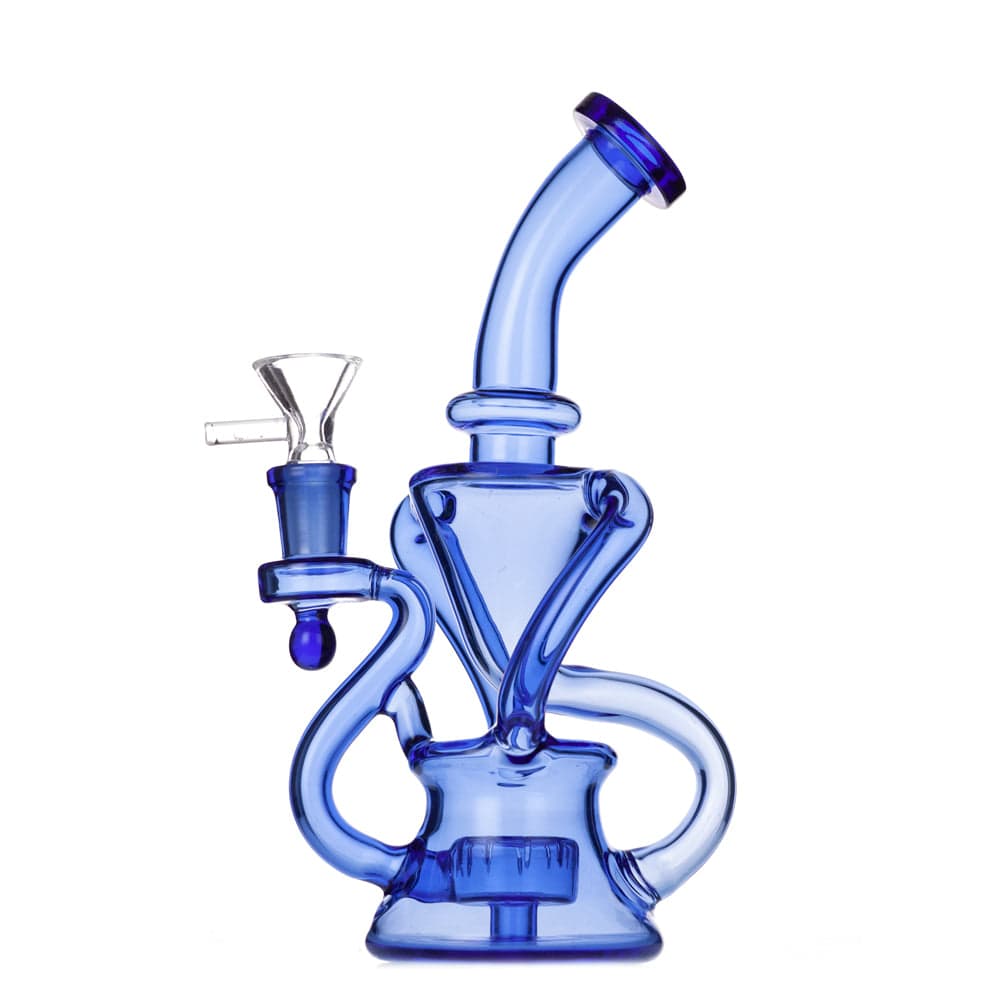 Eightvape Alternatives 9" Glass Recycler w/ Slitted Disc Perc