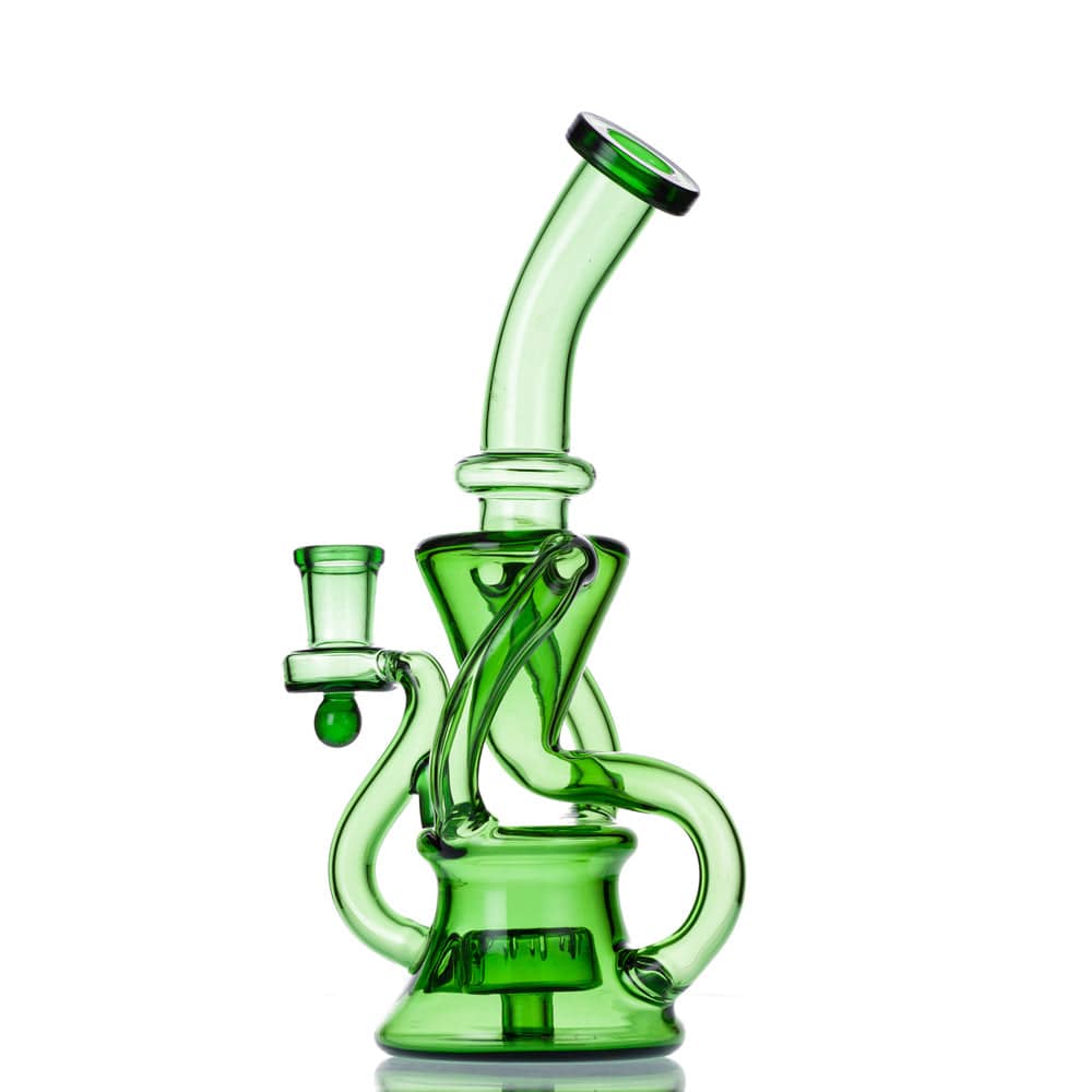 Eightvape Alternatives 9" Glass Recycler w/ Slitted Disc Perc