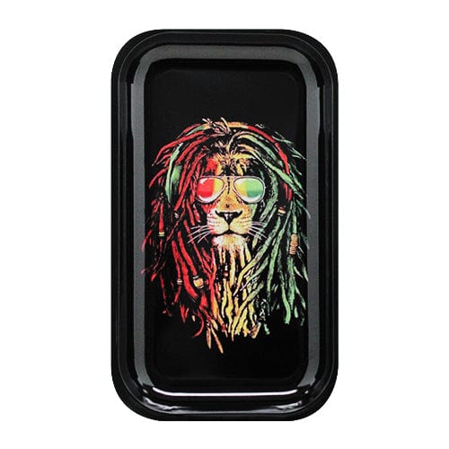 Eightvape Alternatives Rasta Lion Medium Sized Metal Rolling Tray
