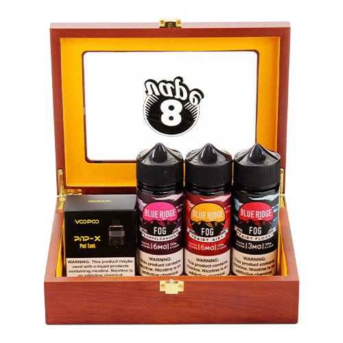 Eightvape Tanks "Out of the Blue" Tank + Juice Cigar Box Bundle