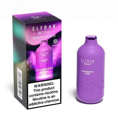 Elf Bar Disposable Vape Cranberry Soda Elf Bar BB3500 Disposable Vape (5%, 3500 Puffs)
