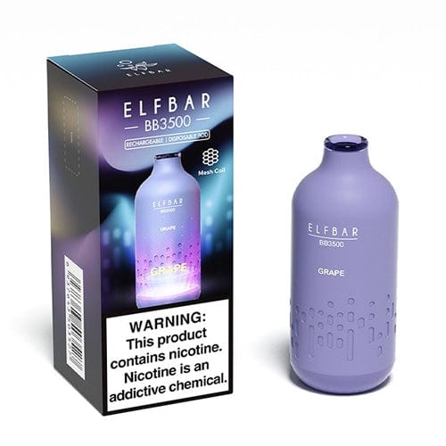 Elf Bar Disposable Vape Grape Elf Bar BB3500 Disposable Vape (5%, 3500 Puffs)