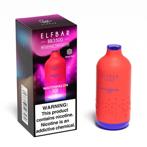Elf Bar Disposable Vape Watermelon Ice Elf Bar BB3500 Disposable Vape (5%, 3500 Puffs)