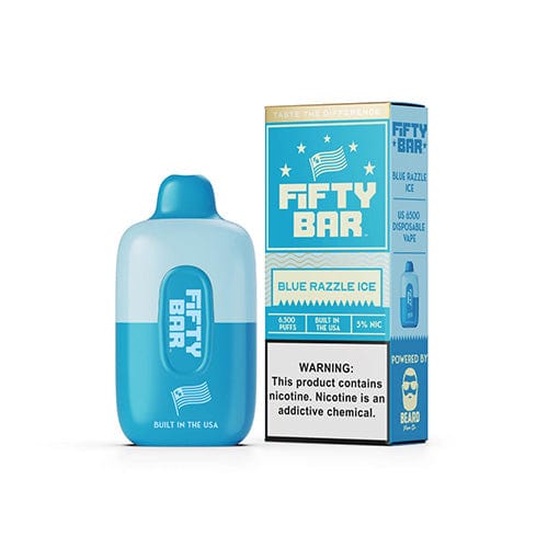 Fifty Bar Disposable Vape Blue Razzle Ice Fifty Bar Disposable Vape (5%, 6500 Puffs)