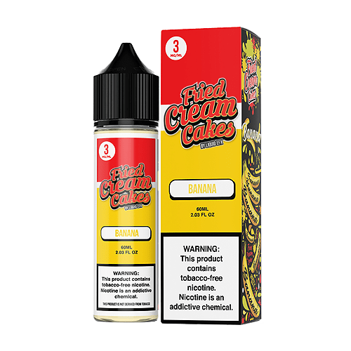 Fried Cream Cakes Juice Fried Cream Cakes Banana 60ml Vape Juice