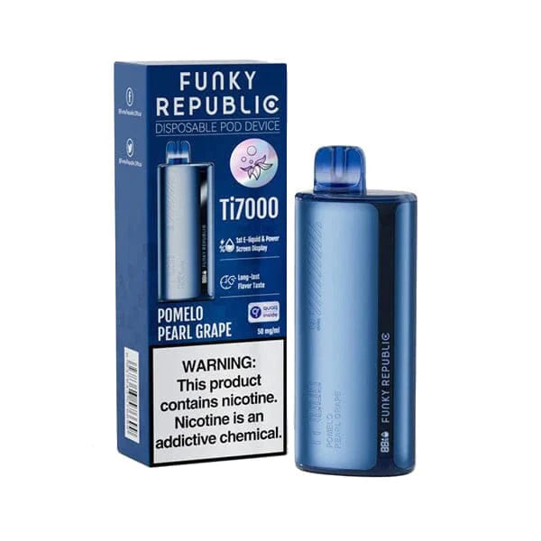Funky Lands Disposable Vape Pomelo Pearl Grape Funky Lands Ti7000 Disposable Vape (5%, 7000 Puffs)