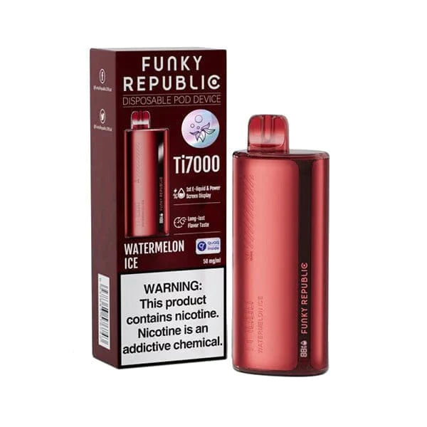 Funky Lands Disposable Vape Watermelon Ice Funky Lands Ti7000 Disposable Vape (5%, 7000 Puffs)