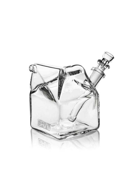 GRAV Alternatives GRAV Glass Milk Carton Bubbler