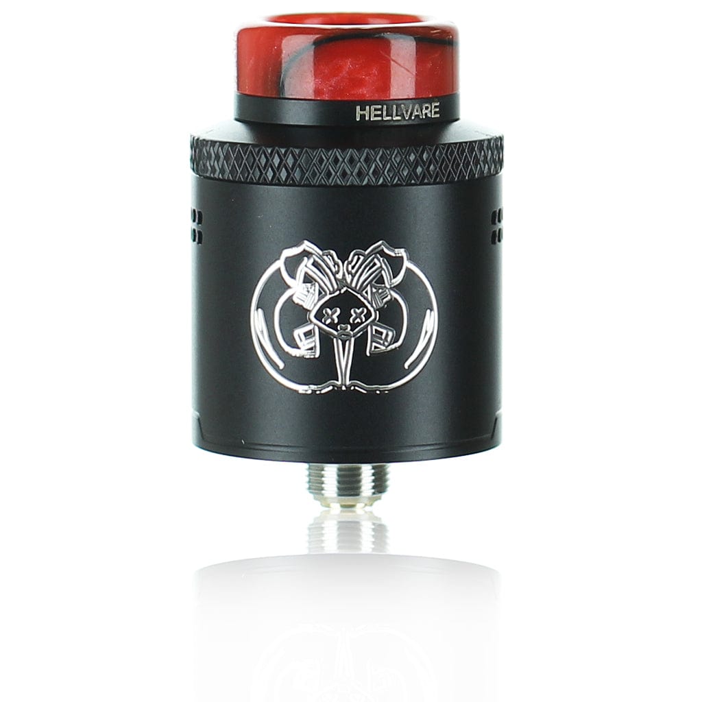 Hellvape RDA Matte Black White Logo Hellvape Drop Dead 24mm RDA