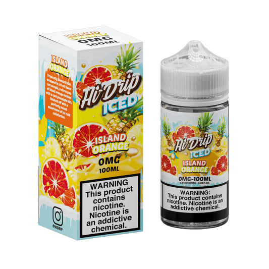 Hi-Drip Juice 0MG Hi-Drip Iced Island Orange 100ml Vape Juice