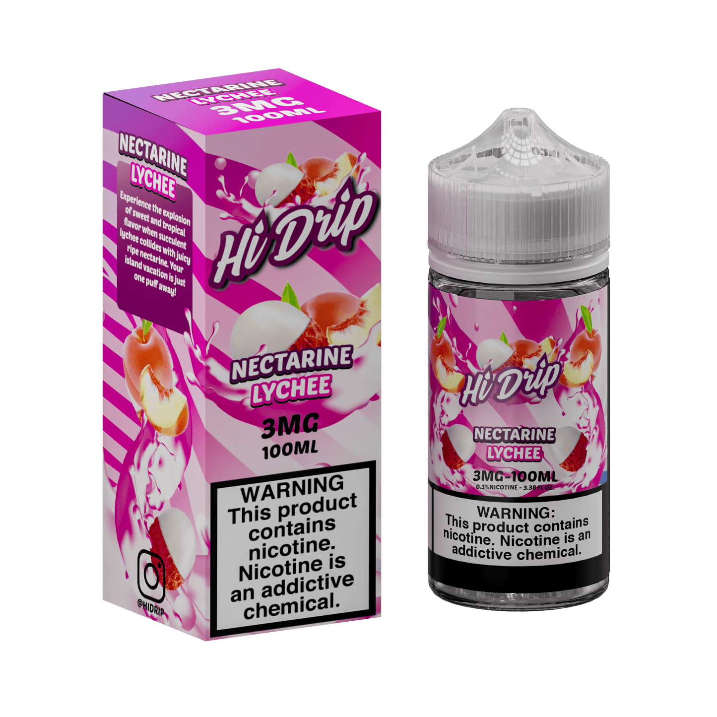 Hi-Drip Juice 3MG Hi-Drip Nectarine Lychee 100ml Vape Juice