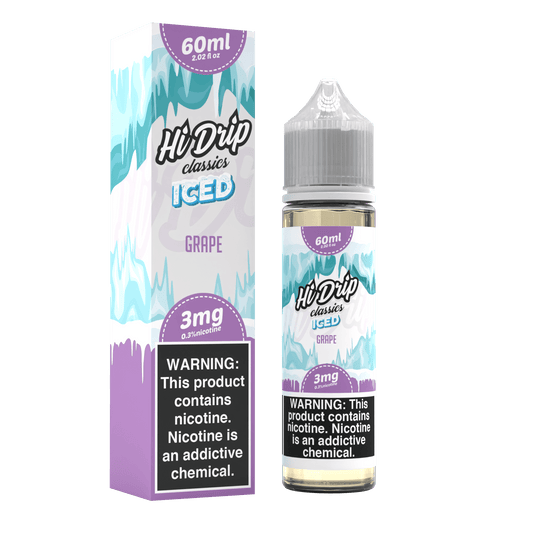 Hi-Drip Juice Grape Iced 60ml Vape Juice - Hi Drip