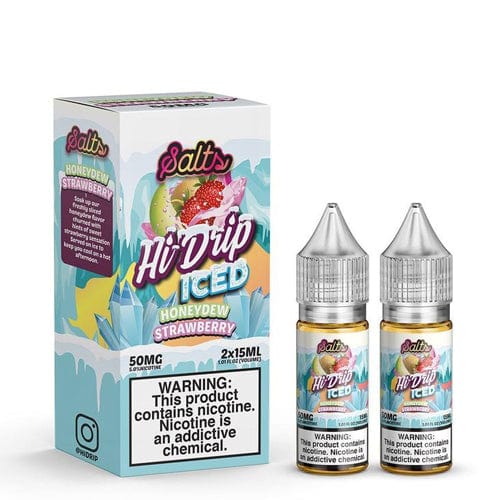 Hi-Drip Juice Hi-Drip Salts Iced Honeydew Strawberry 30ml Nic Salt Vape Juice
