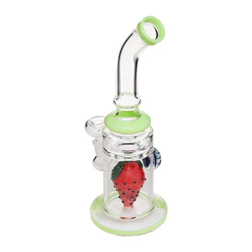 Himalayan Creation Alternatives 10" Handmade Glass Bong w/ Strawberry Accents