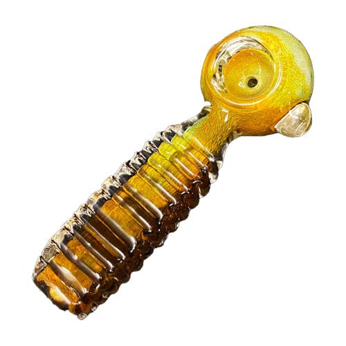 Himalayan Creation Alternatives Brown & Blue Handmade Glass Hand Pipe