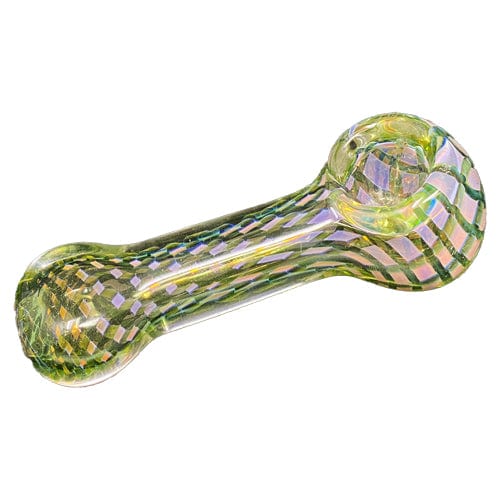Himalayan Creation Alternatives Fumed Glass Hand Pipe w/ Diamond Reti Accents