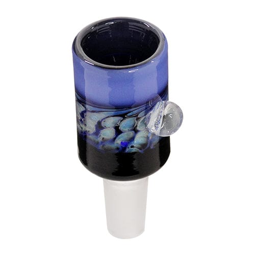 Himalayan Creation Alternatives Handmade 14mm Glass Bowl Piece w/ Color Blocking & Inlay