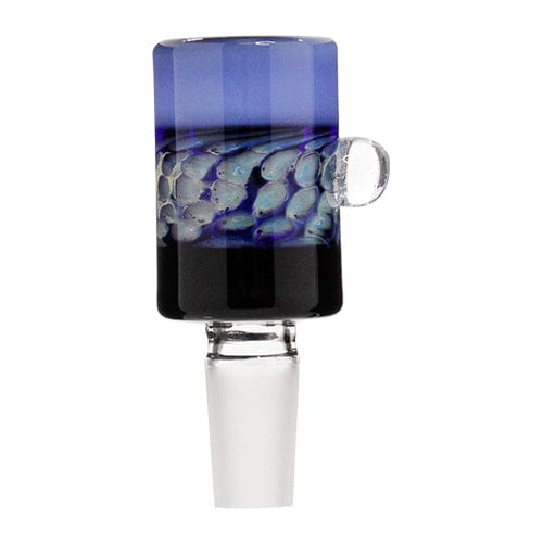 Himalayan Creation Alternatives Handmade 14mm Glass Bowl Piece w/ Color Blocking & Inlay