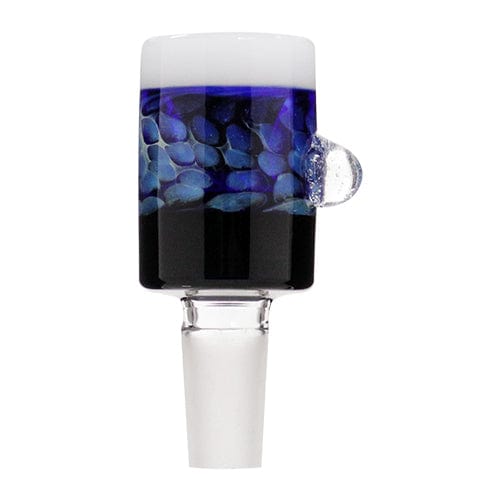 Himalayan Creation Alternatives Handmade 14mm Glass Bowl Piece w/ Color Blocking & Inlay