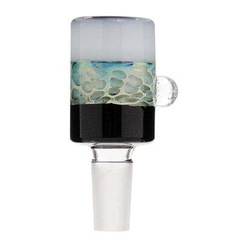 Himalayan Creation Alternatives Handmade 14mm Glass Bowl Piece w/ Color Blocking & Inlay