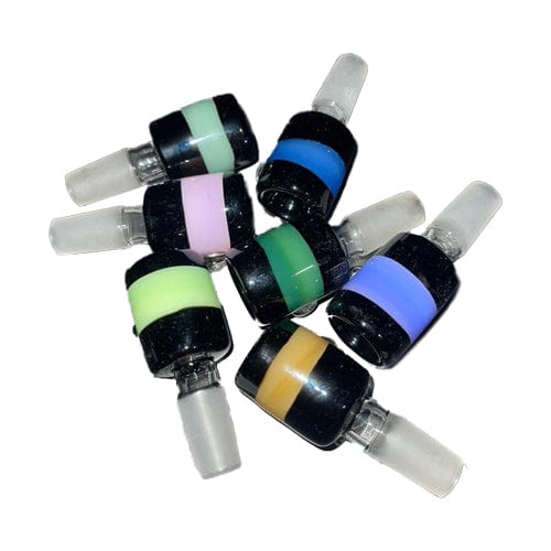 Himalayan Creation Alternatives Handmade 14mm Glass Bowl Piece w/ Color Inlay