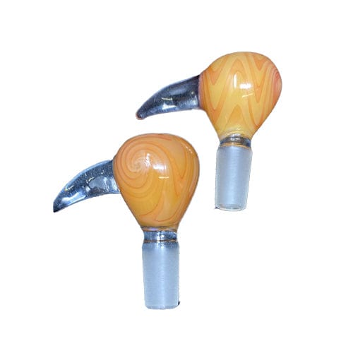 Himalayan Creation Alternatives Handmade 14mm Glass Bowl Piece w/ Horn Handle