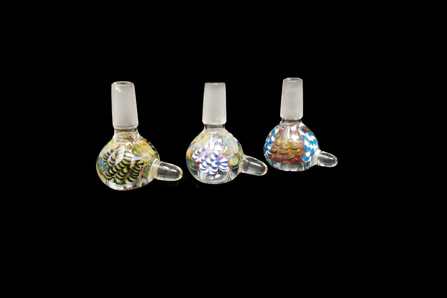 Himalayan Creation Alternatives Handmade 14mm Glass Bowl Piece w/ Thread Work