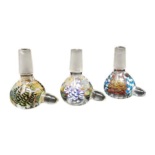 Himalayan Creation Alternatives Handmade 14mm Glass Bowl Piece w/ Thread Work