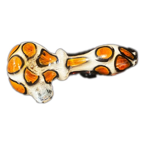 Himalayan Creation Alternatives Handmade Glass Hand Pipe w/ Cheetah Print