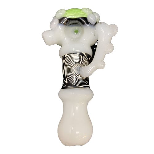 Himalayan Creation Alternatives Heady Handmade Glass Scorpion Pipe w/ Wig Wag Accents