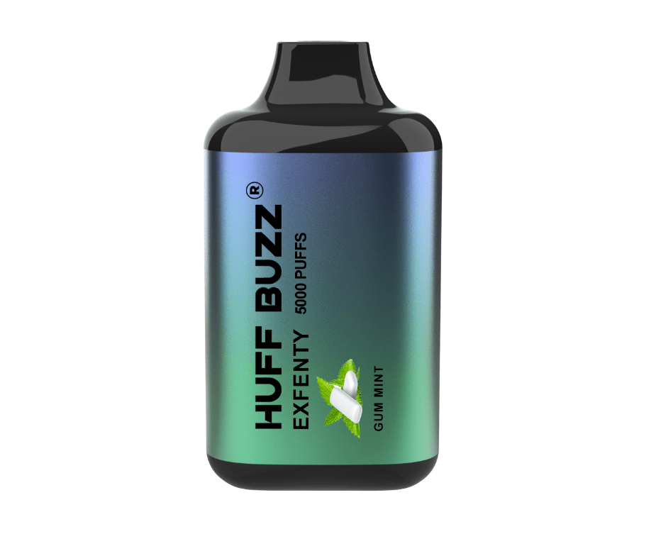 Huff Buzz Disposable Vape Gum Mint Huff Buzz Exfenty Disposable Vape (5%, 5000 Puffs)