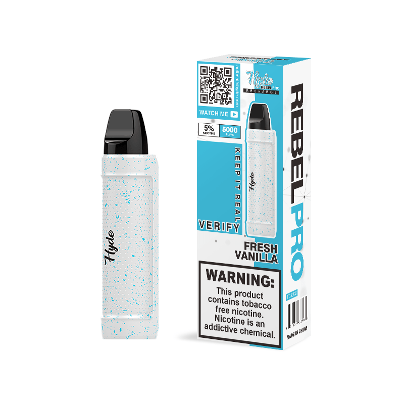 Hyde Disposable Vape Fresh Vanilla Hyde Rebel PRO Recharge Disposable Vape (5%, 5000 Puffs)