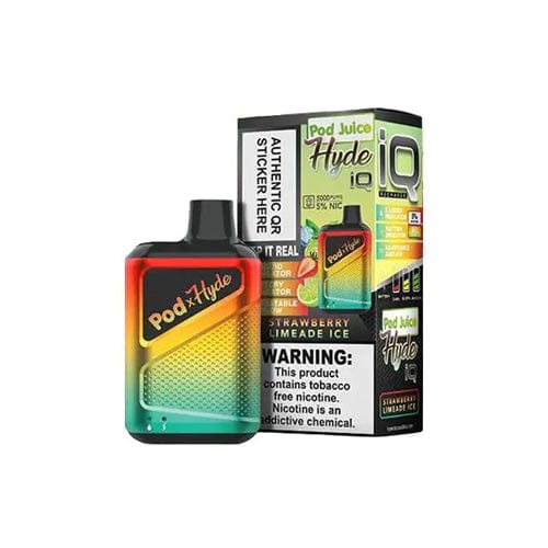 Hyde Disposable Vape Strawberry Limeade Ice Hyde x Pod Juice IQ Recharge Disposable Vape (5%, 5000 Puffs)