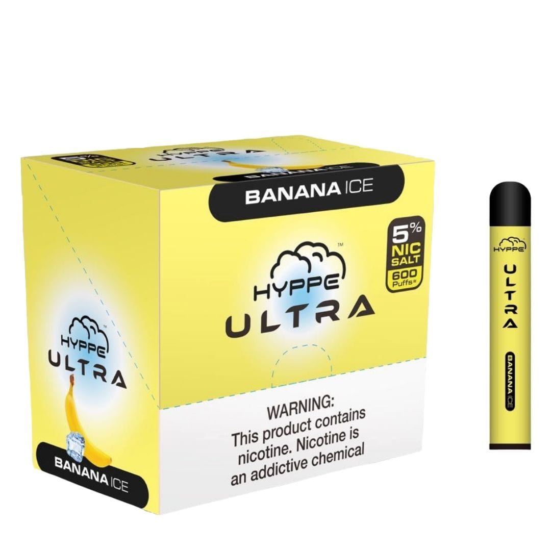 Hype Bar Disposable Vape Banana Ice Hyppe Ultra Disposable Vape