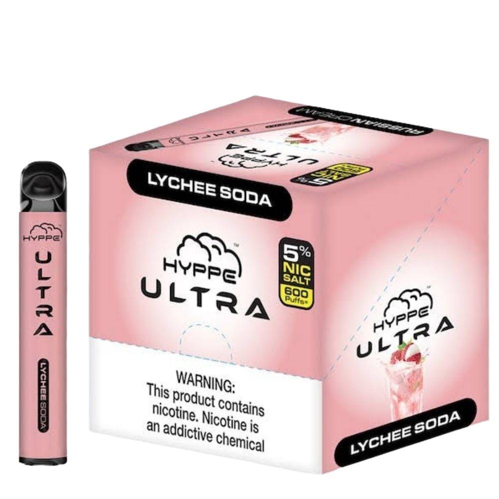 Hype Bar Disposable Vape Lychee Soda Hyppe Ultra Disposable Vape