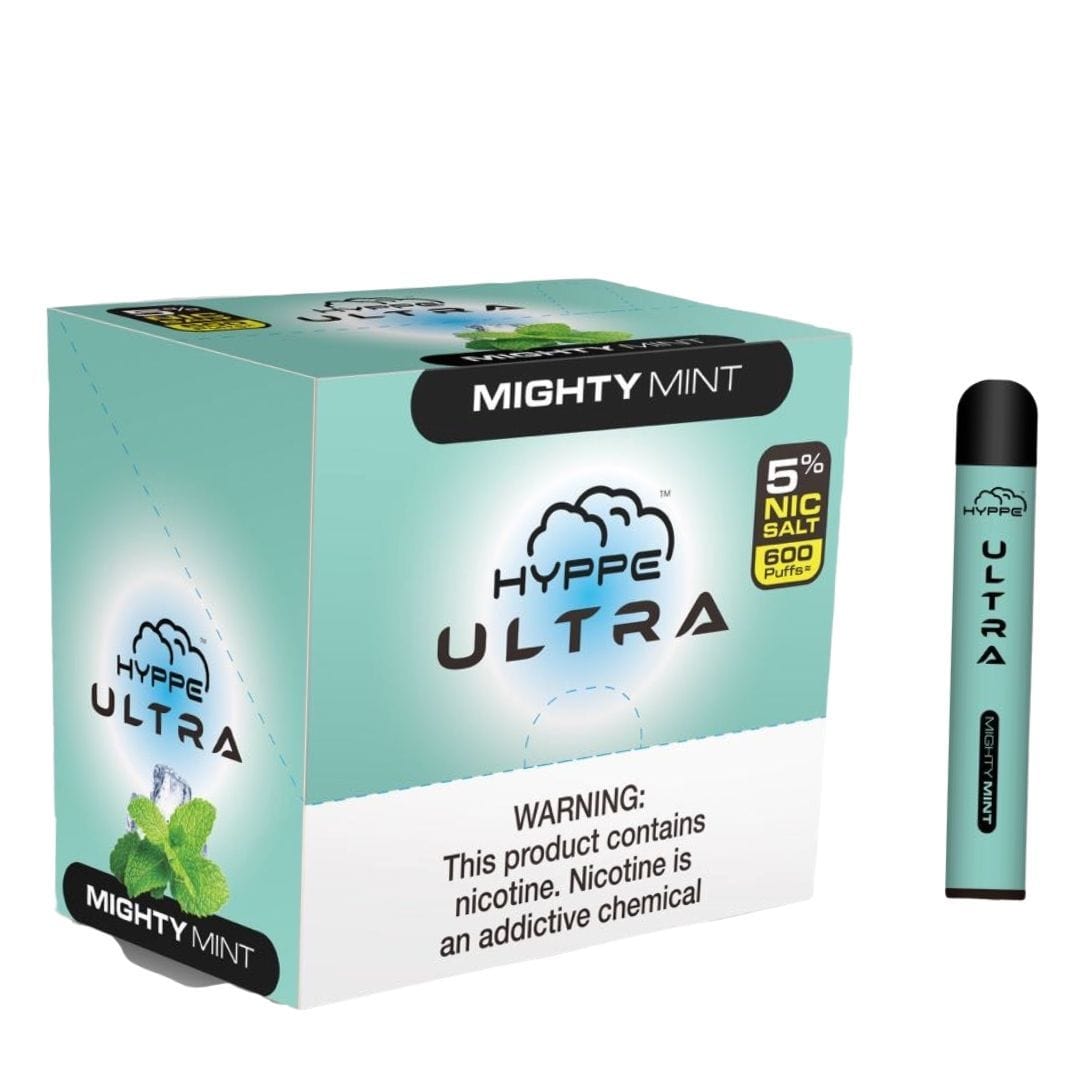 Hype Bar Disposable Vape Mighty Mint Hyppe Ultra Disposable Vape