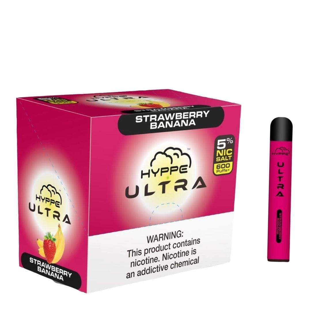 Hype Bar Disposable Vape Strawberry Banana Hyppe Ultra Disposable Vape
