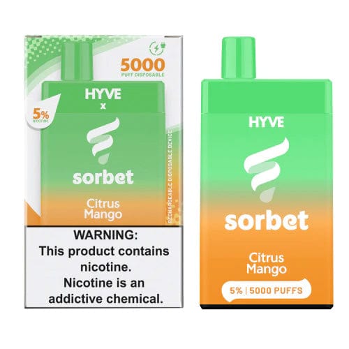 HYVE Disposable Vape Citrus Mango HYVE 5K x Sorbet Disposable Vape (5%, 5000 Puffs)