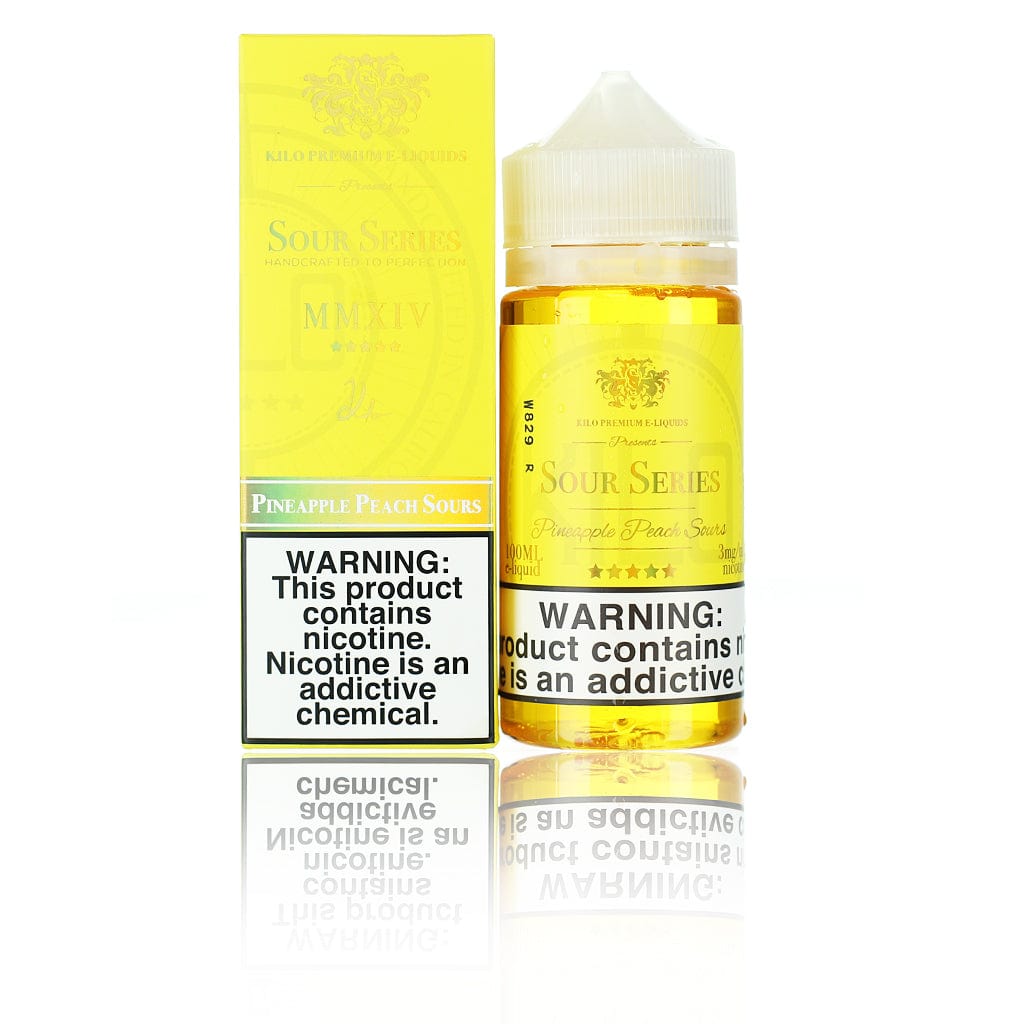 Kilo Juice Kilo Sour Series (Bazooka Sour Straws) Pineapple Peach Sours 100ml Vape Juice