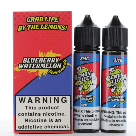 Lemon Life Juice Lemon Life Twin Pack Blueberry Watermelon Lemonade 2x 60ml Vape Juice