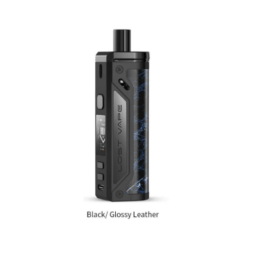 Lost Vape Pod System Black/Glossy Leather Thelema 80W Pod System - Lost Vape