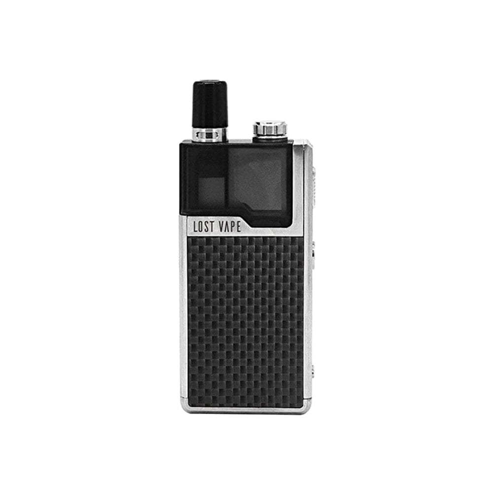Lost Vape Pod System Silver Carbon Fiber Lost Vape Orion DNA GO Pod Device Kit