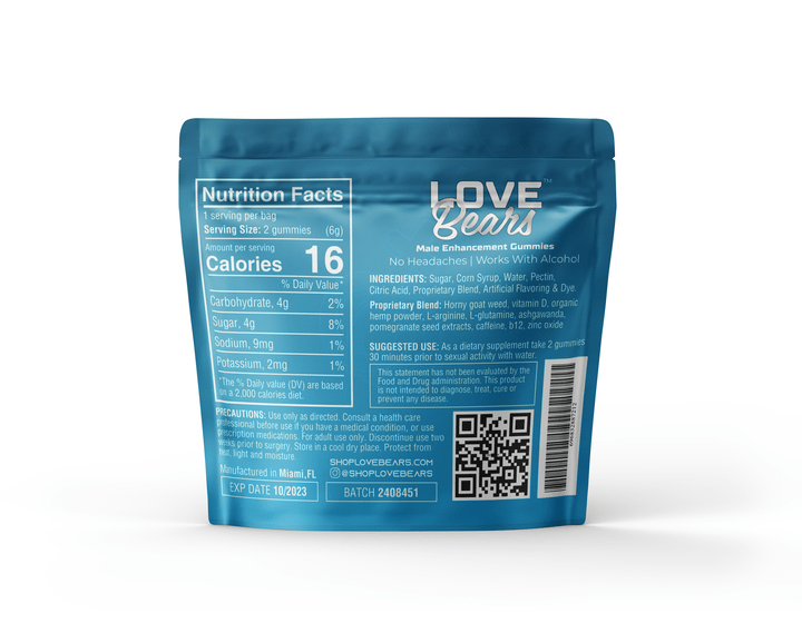 Love Bears Sexual Enhancement Love Bears Sexual Enhancement Gummies (2x Pack)