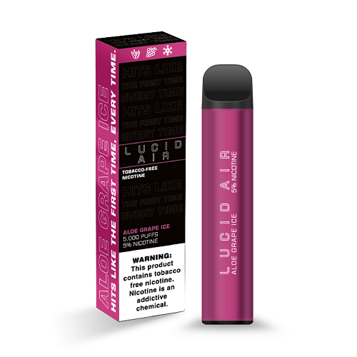 Lucid Air Disposable Vape Aloe Grape Ice Lucid Air 16.7ml Disposable Vape (5%, 5000 Puffs)