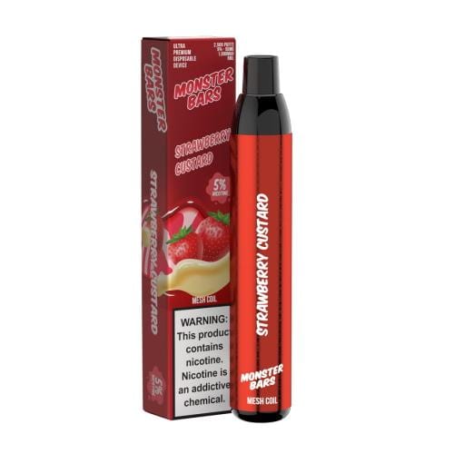 Monster Bar Disposable Vape Strawberry Custard Monster Bars Disposable Vape
