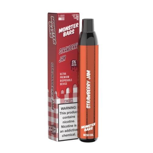 Monster Bar Disposable Vape Strawberry Jam Monster Bars Disposable Vape